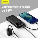 Powerbank Baseus 20.000mah 15w Com Indicador De Carga