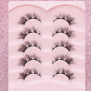5 Pairs Cat Eye Lashes Faux