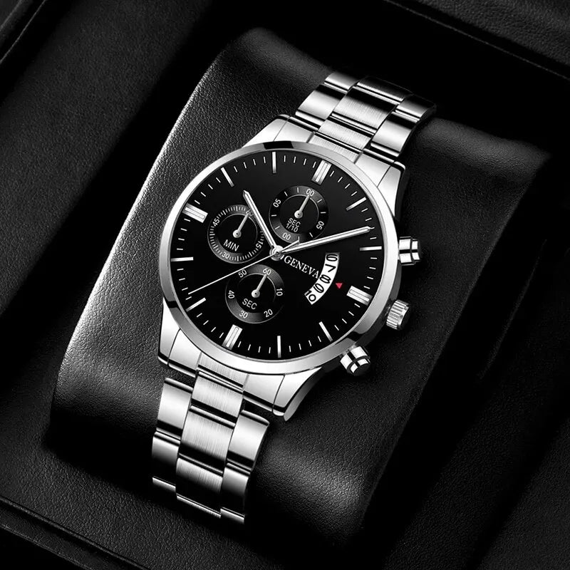 Fashion Men Watch Luxury Calendar Quartz Wrist Watch