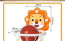 Kids Basketball Hoop with Inflatable Ball Wall Mount