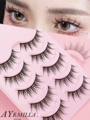 5 Pairs Cat Eye Lashes Faux