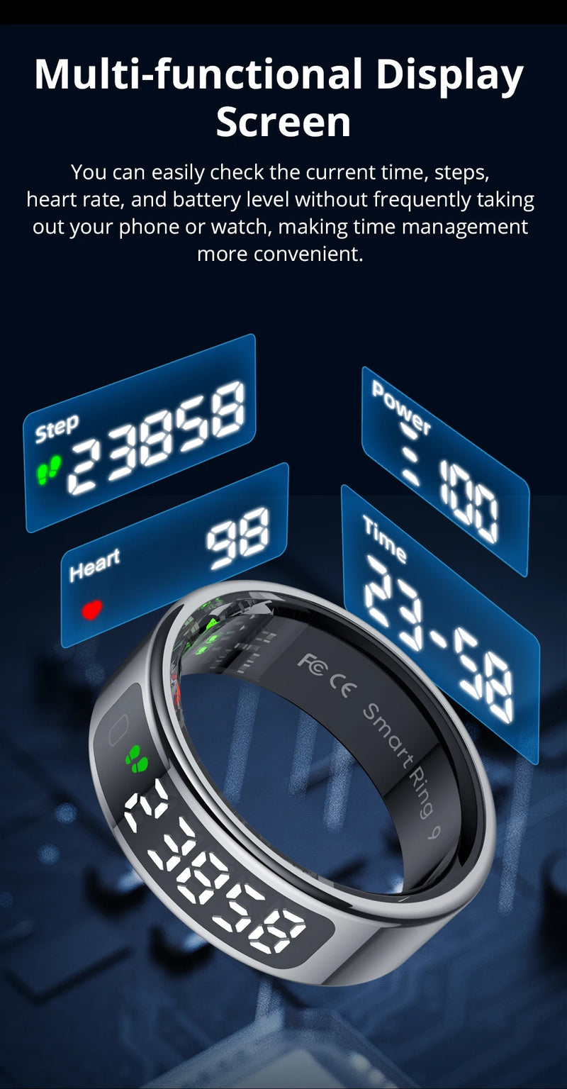 COLMI R12 Sma2025rt Ring with Display Screen and Touch.