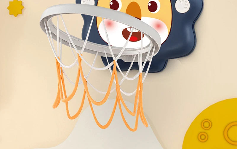 Kids Basketball Hoop with Inflatable Ball Wall Mount
