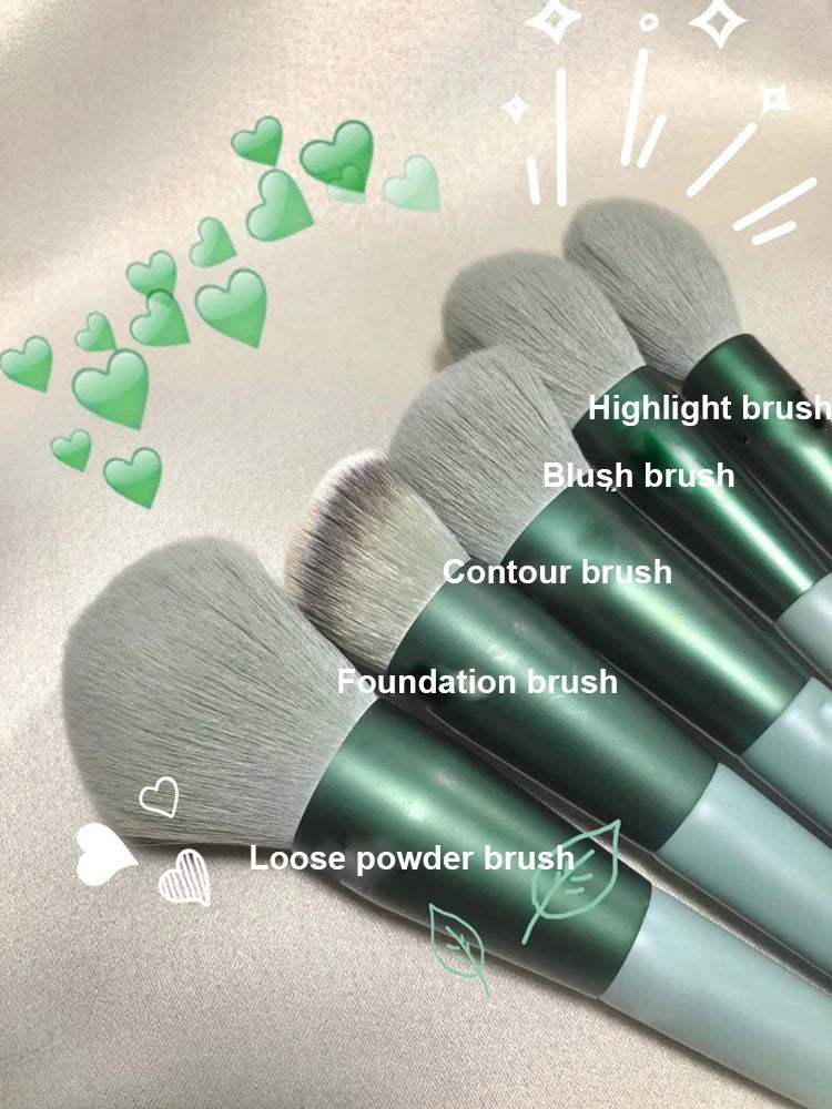13 PCS Makeup Brushes Set Eye Shadow Foundation