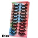 5 Pairs Cat Eye Lashes Faux