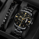 Fashion Men Watch Luxury Calendar Quartz Wrist Watch