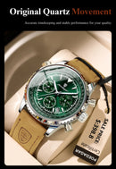 POEDAGAR Luxury Man Watch Quartz Waterproof Luminous