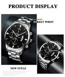 Fashion Men Watch Luxury Calendar Quartz Wrist Watch