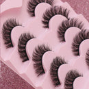 5 Pairs Cat Eye Lashes Faux