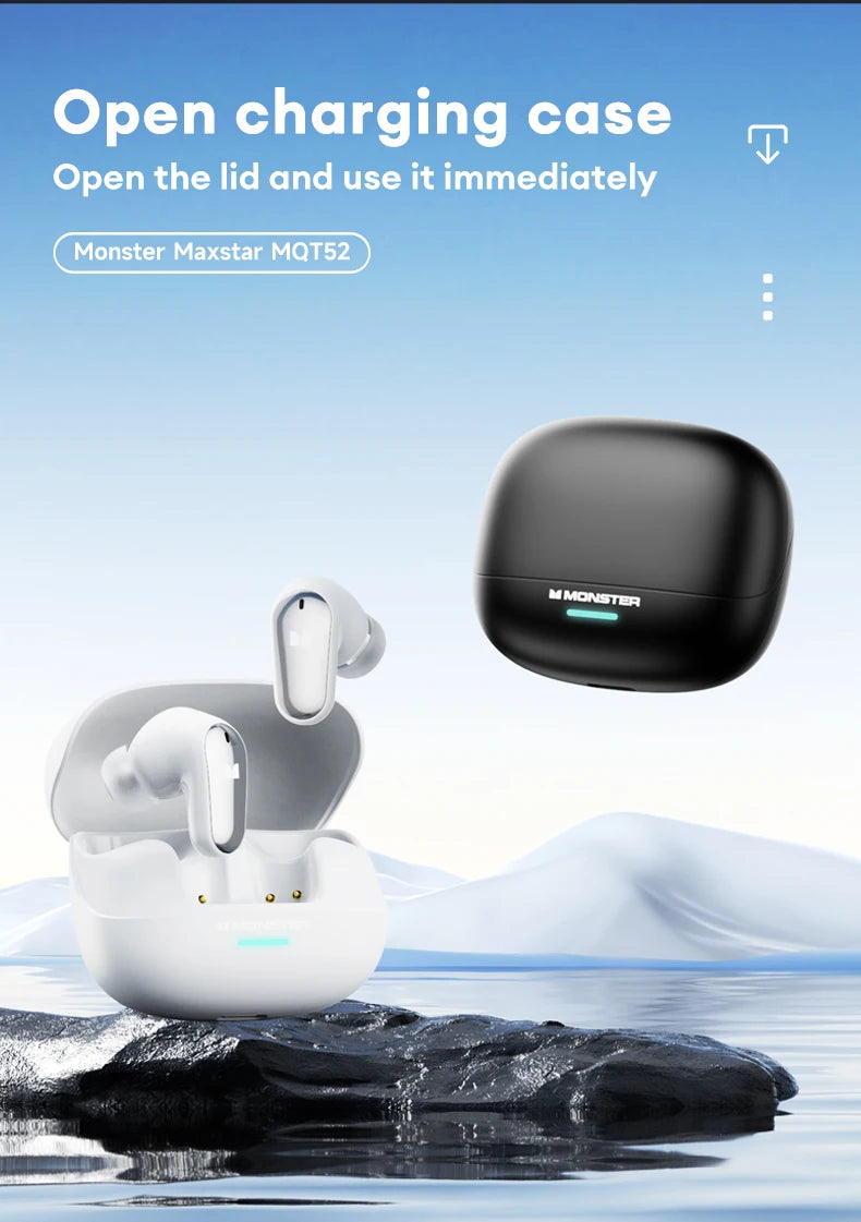 Monster MQT52 Wireless Bluetooth 5.4 Earphones