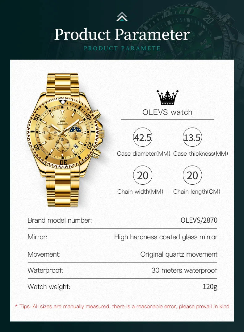 OLEVS Watches For Men