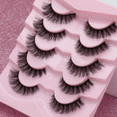 5 Pairs Cat Eye Lashes Faux