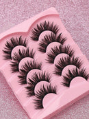 5 Pairs Cat Eye Lashes Faux