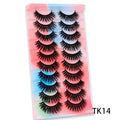 5 Pairs Cat Eye Lashes Faux