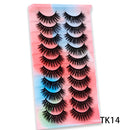 5 Pairs Cat Eye Lashes Faux