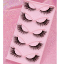 5 Pairs Cat Eye Lashes Faux
