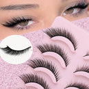 5 Pairs Cat Eye Lashes Faux