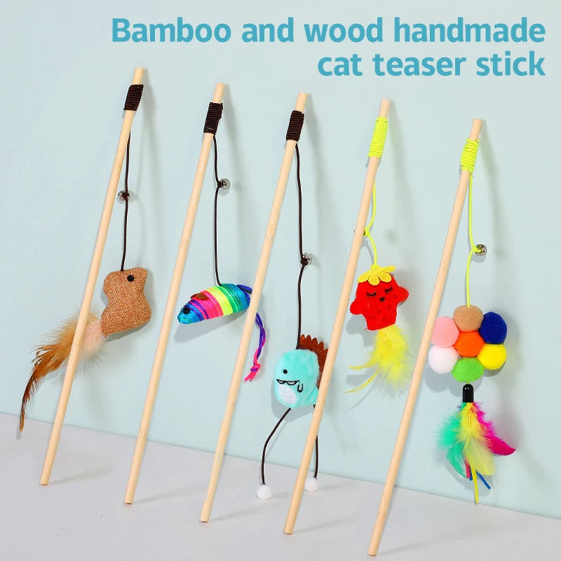 Creative Teaser Feather Toys Kitten Funny Colorful