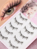 5 Pairs Cat Eye Lashes Faux