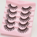 5 Pairs Cat Eye Lashes Faux