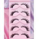 5 Pairs Cat Eye Lashes Faux