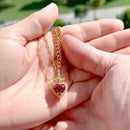 Heart and Sword Necklace - Couple Necklaces - 18k Gold Plated STAINLESS STEEL