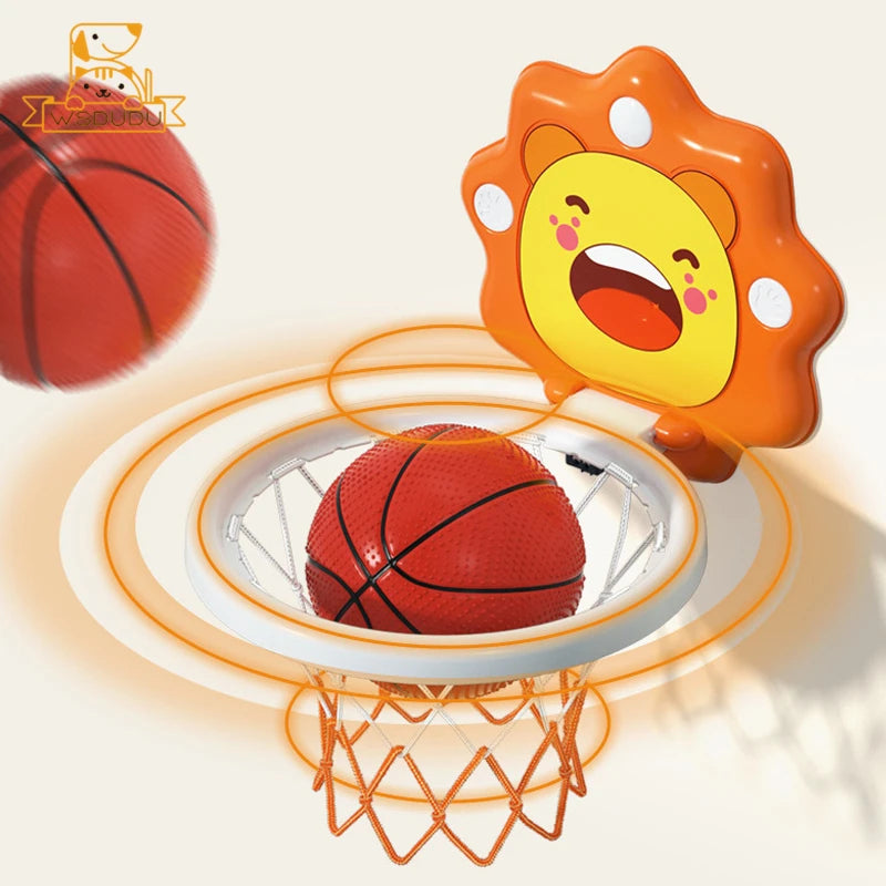 Kids Basketball Hoop with Inflatable Ball Wall Mount