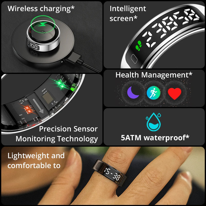 COLMI R12 Sma2025rt Ring with Display Screen and Touch.