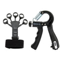 5-60Kg Adjustable Grip Strength Trainer with Finger Exerciser Hand