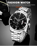 Fashion Men Watch Luxury Calendar Quartz Wrist Watch
