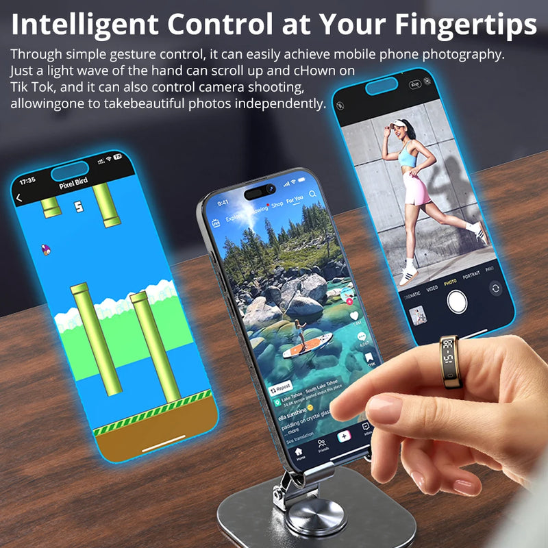 COLMI R12 Sma2025rt Ring with Display Screen and Touch.