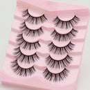 5 Pairs Cat Eye Lashes Faux