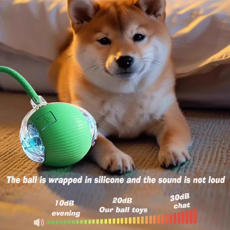 New Dog Interactive Ball Toy,Automatic Rolling Dog Ball Rechargeable