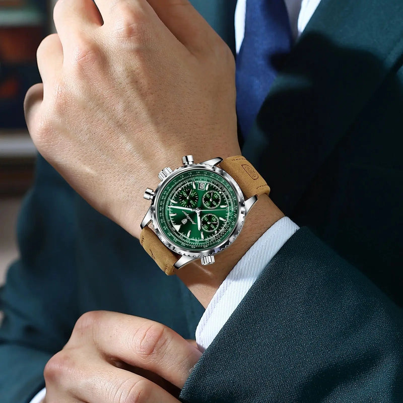 POEDAGAR Luxury Man Watch Quartz Waterproof Luminous